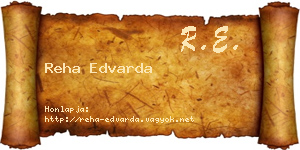 Reha Edvarda névjegykártya